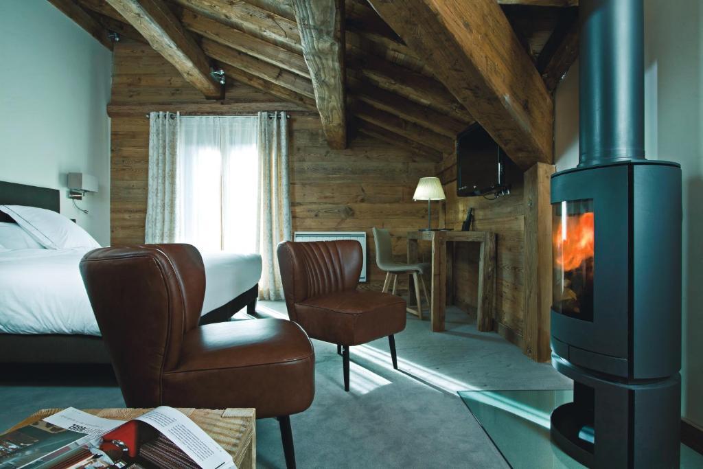 Chalet-Hotel La Marmotte, La Tapiaz & Spa, The Originals Relais Les Gets Oda fotoğraf